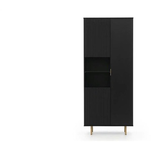 Standregal - schwarz - Materialmix - 80 cm - 180 cm | Möbel Kraft
