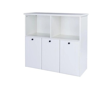 Standregal - weiß - Materialmix - 102 cm - 92 cm | Möbel Kraft