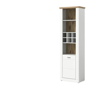Standregal - weiß - Materialmix - 65 cm - 205 cm - cm 37,0 | Möbel Kraft