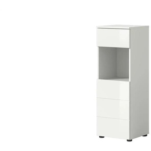 Standschrank   ¦ weiß ¦ Maße (cm): B: 38 H: 106