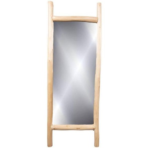 Standspiegel, Eukalyptusholz, Holz, Glas, Eukalyptusholz, massiv, rechteckig, 50x140x5 cm, Spiegel, Standspiegel