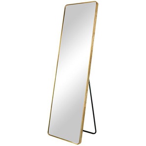 Standspiegel  50 x 170 cm Liya  ¦ gold ¦ Glas,Aluminium,Metall ¦ Maße (cm): B: 50 H: 170
