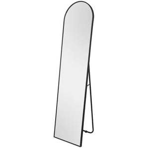 Standspiegel  Malcesine ¦ schwarz ¦ Glas,Aluminium,Metall ¦ Maße (cm): B: 40 H: 160 T: 3.0