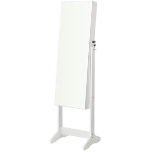 Standspiegel | weiß | Glas,Holzwerkstoff | 41,2 cm | 152 cm |