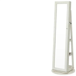 Standspiegel   ¦ weiß ¦ Glas,Holzwerkstoff ¦ Maße (cm): B: 55 H: 162