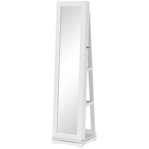 Standspiegelbox drehbar - weiß - Holzwerkstoff, Glas - 40 cm - 169 cm - 40 cm | Möbel Kraft