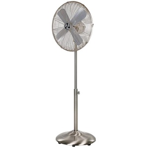 Standventilator Satin Metal Breeze II CasaFan Chrom satiniert silber, 97-130x45.2x26 cm