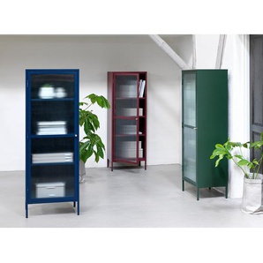 Standvitrine 58 x 160 x 40cm Grün/Dunkelgrün