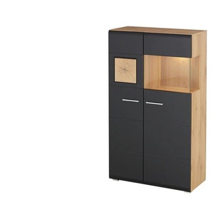 Standvitrine Fun Plus | schwarz | 80 cm | 139 cm | cm 37,0 |