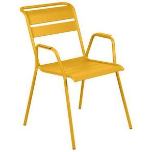 Stapelbarer Sessel Monceau metall gelb / Metall - Fermob - Gelb