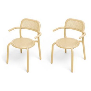 Stapelbarer Sessel Toní metall beige / Für Toní-Stuhl & Sessel - 2er-Set - Fatboy - Beige