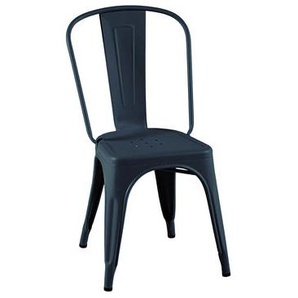 Stapelbarer Stuhl A Indoor metall blau / Stahl farbig Für den Innenbereich - Tolix - Blau