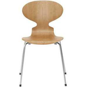 Stapelbarer Stuhl Fourmi holz natur 4 Füße - Holz natur - Fritz Hansen - Holz natur
