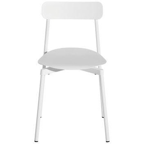 Stapelbarer Stuhl Fromme metall weiß / Aluminium - Petite Friture - Weiß