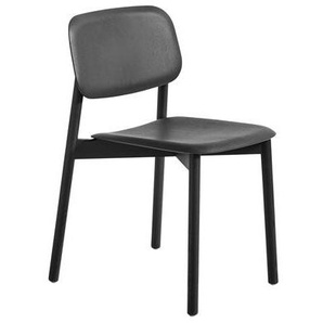 Stapelbarer Stuhl Soft Edge 60 holz schwarz / Holz - Hay - Schwarz
