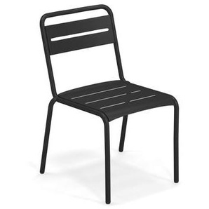 Stapelbarer Stuhl Star metall schwarz / Aluminium - Emu - Schwarz
