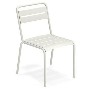 Stapelbarer Stuhl Star metall weiß / Aluminium - Emu - Weiß
