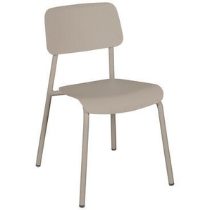 Stapelbarer Stuhl Studie metall beige / Aluminium - Fermob - Beige