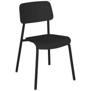 Stapelbarer Stuhl Studie metall schwarz / Aluminium - Fermob - Schwarz