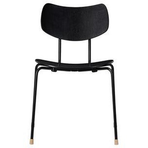 Stapelbarer Stuhl VLA26T - Vega Chair holz schwarz / Vilhelm Lauritzen, 1956 - CARL HANSEN & SON - Schwarz