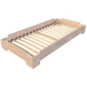 Stapelbett 90x200 - 1 Platz aus Massivholz