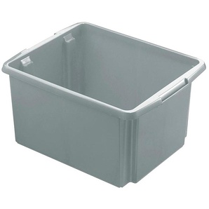 Stapelbox Aufbewahrungsboxen BxTxH: 36x45,5x24,5 cm, 32 l Gr. B/H/T: 36 cm x 24,5 cm x 45,5 cm, grau Stapelbox Stapelboxen