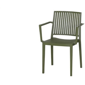 Siena Garden Gartenstuhl aus Kunststoff stapelbar olivgrün Lane ¦ grün ¦ Maße (cm): B: 57 H: 80 T: 56.0