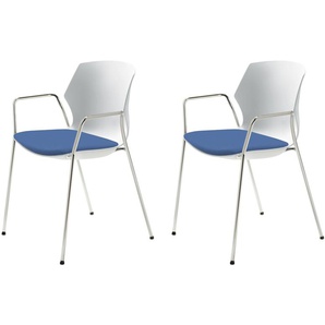 Stapelstuhl  2er Set MyPrimo ¦ blau ¦ Maße (cm): B: 55 H: 80,5 T: 53.0