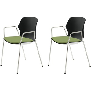 Stapelstuhl  2er Set MyPrimo ¦ grün ¦ Maße (cm): B: 55 H: 80,5 T: 53.0