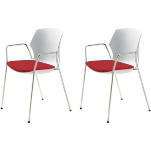 Stapelstuhl  2er Set MyPrimo ¦ rot ¦ Maße (cm): B: 55 H: 80,5 T: 53.0