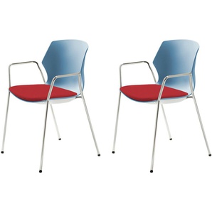 Stapelstuhl  2er Set MyPrimo ¦ rot ¦ Maße (cm): B: 55 H: 80,5 T: 53.0