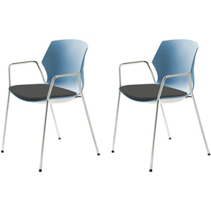 Stapelstuhl  2er Set MyPrimo ¦ schwarz ¦ Maße (cm): B: 55 H: 80,5 T: 53.0