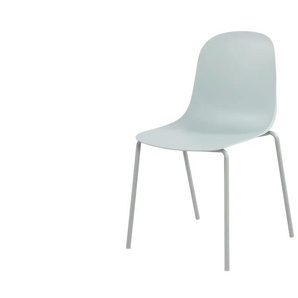 Stapelstuhl stapelbar - türkis/petrol - Materialmix - 51 cm - 85 cm | Möbel Kraft