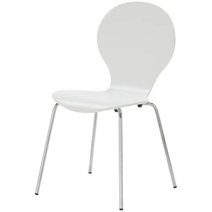 Stapelstuhl Tom ¦ weiß ¦ Maße (cm): B: 50 H: 86 T: 53.5