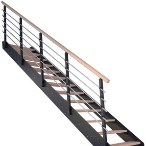 STARWOOD Systemtreppe Kos, Metall Treppen beige (natur) Treppen