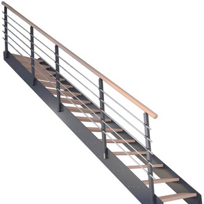 STARWOOD Systemtreppe Kos, Metall Treppen beige (natur) Treppen