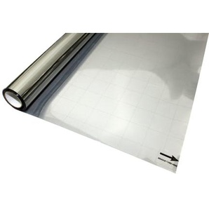 Statische UV-Fensterfolie spiegelnd Silber