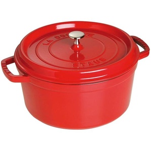 Staub Schmortopf, Rot, Metall, 6,7 L, rund, Kochen, Töpfe, Schmortöpfe
