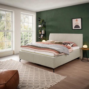 Stauraumbett ADA TRENDLINE Serina Comfort Betten Gr. Struktur fein TCM Kopfteilhöhe: 90cm-Kopfteilhöhe: 90cm, Liegefläche B/L: 160 cm x 200 cm Betthöhe: 45 cm, Gewicht bis: 0 kg + 0 kg kein Härtegrad + kein Härtegrad, ohne Matratze, beige (beige tcm 12)