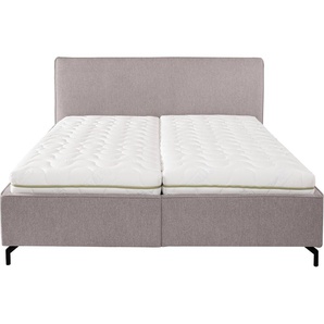 Stauraumbett ADA TRENDLINE Serina Supercomfort Betten Gr. Struktur fein TCM Kopfteilhöhe: 110cm-ohne Matratze, Liegefläche B/L: 160 cm x 200 cm Betthöhe: 45 cm, Gewicht bis: 0 kg + 0 kg kein Härtegrad + kein Härtegrad, ohne Matratze, grau (hellgrau tcm