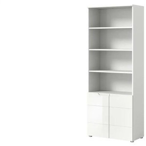 Stauraumregal - weiß - Materialmix - 76 cm - 193 cm | Möbel Kraft