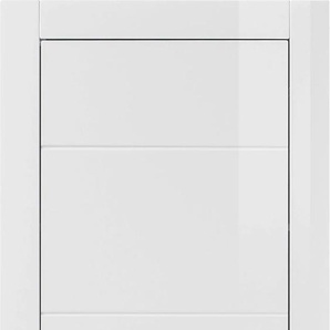 Stauraumschrank INOSIGN BIANCO Schränke Gr. H: 142 cm, 2 St., weiß (weiß matt, mdf hochglanz) Mehrzweckschränke