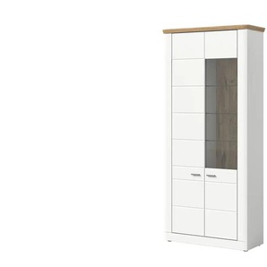Stauraumvitrine Modern Times | weiß | 94 cm | 205 cm | cm 37,0 |