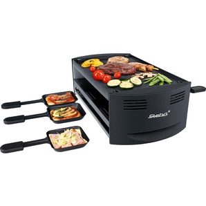 STEBA Raclette RC 6 BAKE & GRILL Raclettes schwarz Raclette