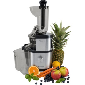 STEBA Slow Juicer Slow-Juicer E 400 Entsafter schonend kaltes Pressverfahren grau (edelstahl) Slow Juicer