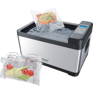 STEBA Sous-Vide Garer SV 2 Sous-Vide-Garer 800 Watt, 10 Liter schwarz (edelstahlfarben, schwarz) Dampfgarer