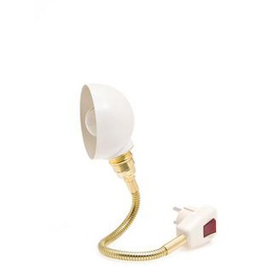 Steckerleuchte Stiletto messing braun, Designer Stiletto