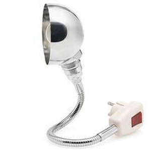 Steckerleuchte Stiletto verchromt silber, Designer Stiletto