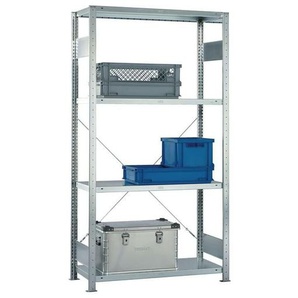 Steckregal H2000xB1000xT600mm Grundregal verzinkt 2 Rahmen, 4 Fachböden