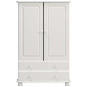 Steens Furniture A/S Steens - Richmond Kleiderschrank 2 Türen und 2 Schubladen - Material: MDF - Verarbeitung: Weiss - H x B x T - 137 x 88 x 47 cm; 3022220050000F